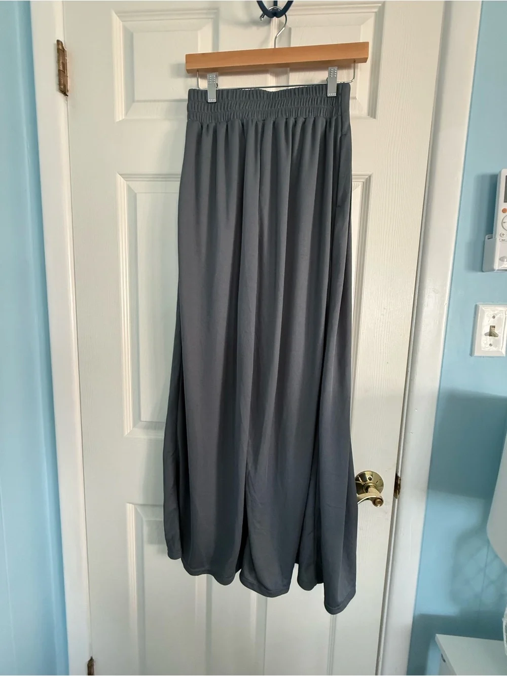 Halara Flex High Waisted Pocket Wide Leg Waffle Work Pants Weathervane NEW XS - Picture 6 of 7